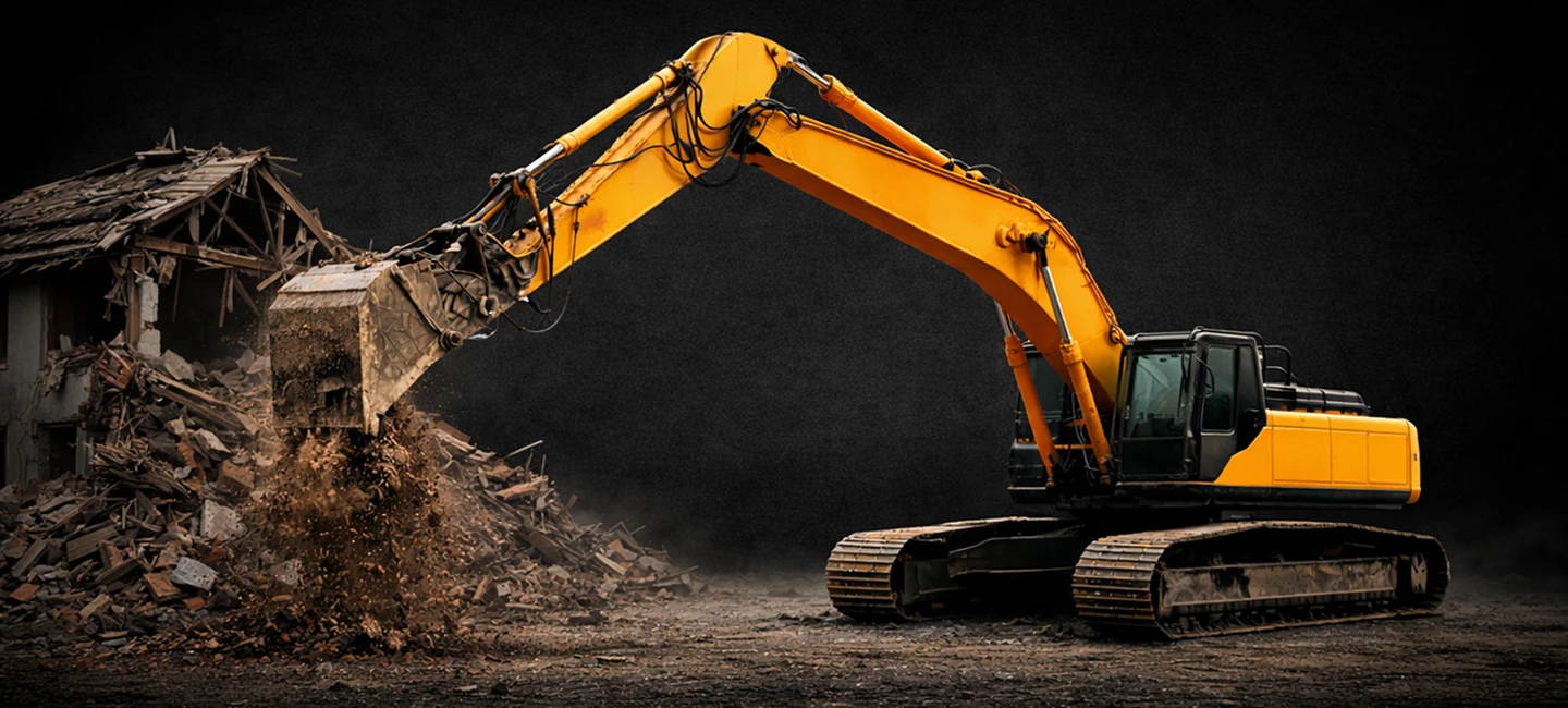 Chantier de démolition et terrassement – HD Démolition